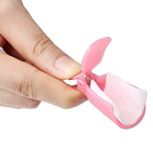 20-Piece Set: Plastic Acrylic Nail Art Soak Off Cap Clip UV Gel Polish Remover Wrap Tool