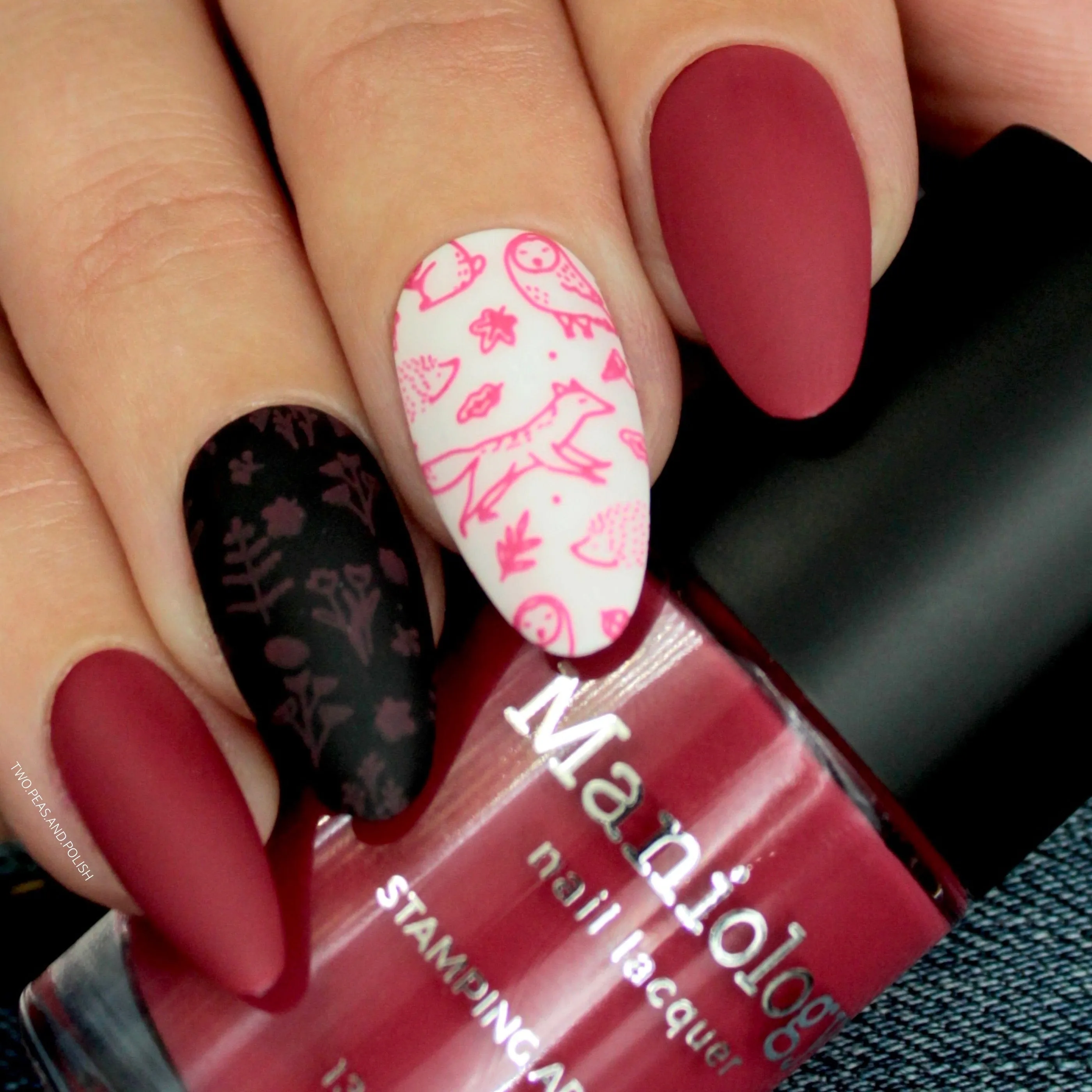 Autumn Blossom: 3-Piece Cream Stamping Art Polish Set