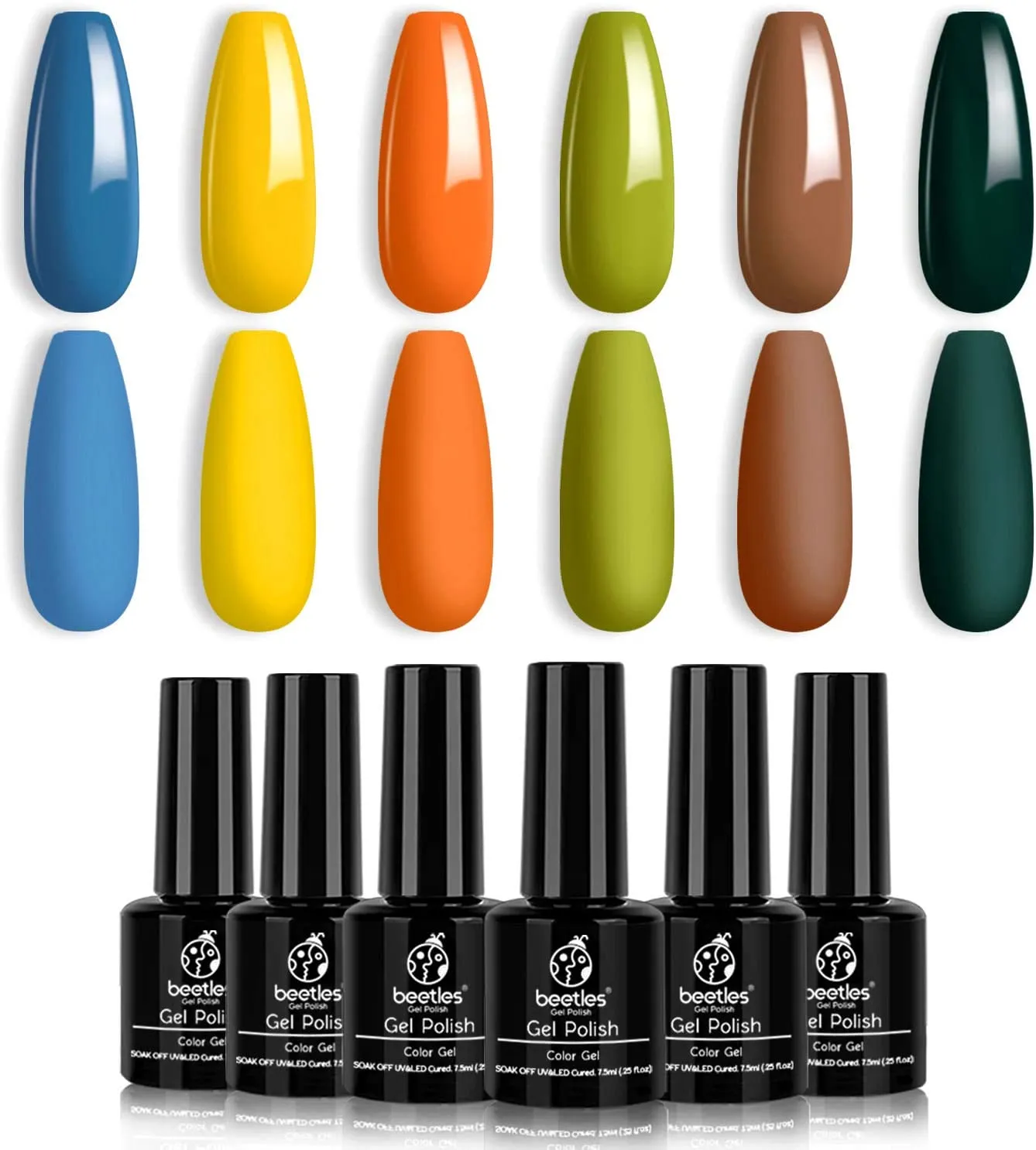 Beetles Gel Nail Polish, Unicorn Collection Pastel Blue Yellow Pink Gel Polish Soak off Baby Blue Yellow Purple Nail Polish Spring into Summer Best Easter Gel Polish Easter Decorations Nail Art Gifts