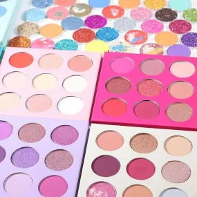 Colorful Luxury Vegan Eyeshadow Palette with Custom Branding Options