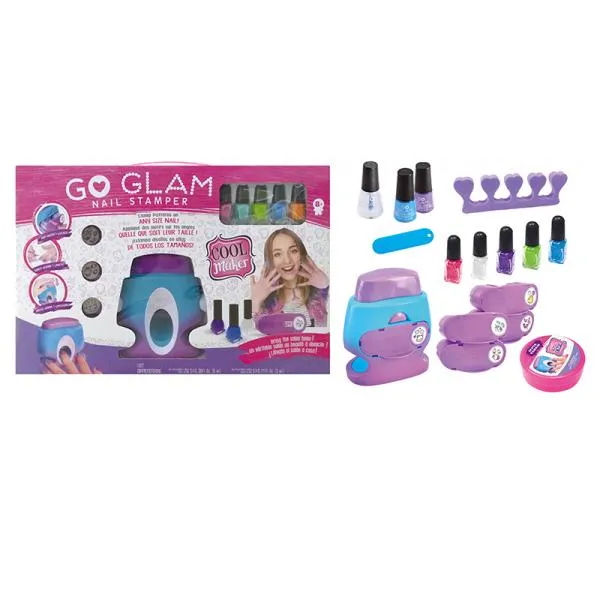 Cool Maker, GO GLAM Nail Stamper, Nail Studio with 5 Patterns to Decorate