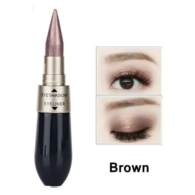 Double-End 2-In-1 Pearly Glimmer Waterproof Eyeshadow