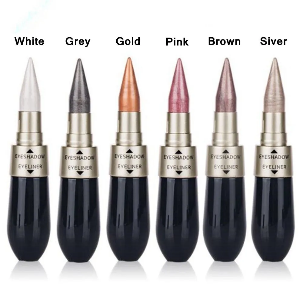 Double-End 2-In-1 Pearly Glimmer Waterproof Eyeshadow