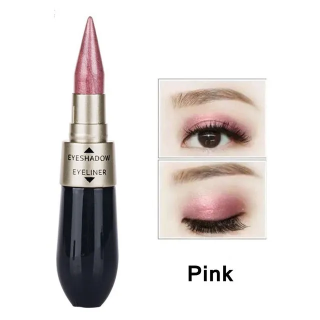 Double-End 2-In-1 Pearly Glimmer Waterproof Eyeshadow