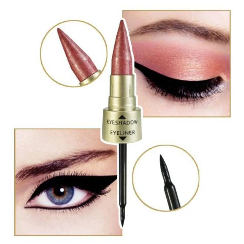 Double-End 2-In-1 Pearly Glimmer Waterproof Eyeshadow