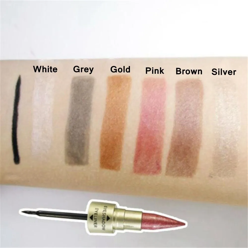 Double-End 2-In-1 Pearly Glimmer Waterproof Eyeshadow