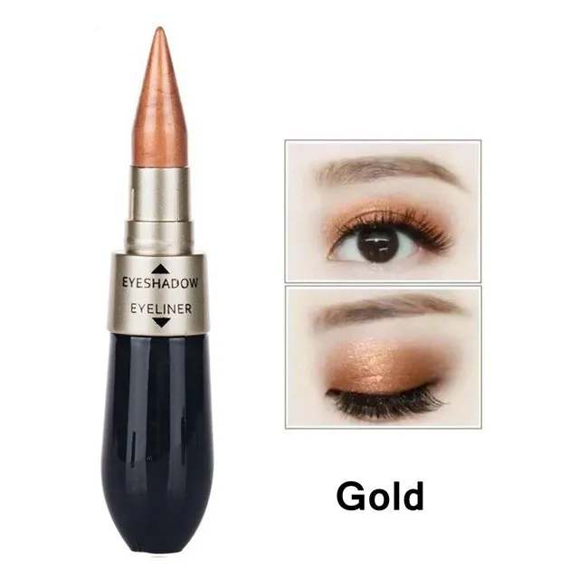 Double-End 2-In-1 Pearly Glimmer Waterproof Eyeshadow