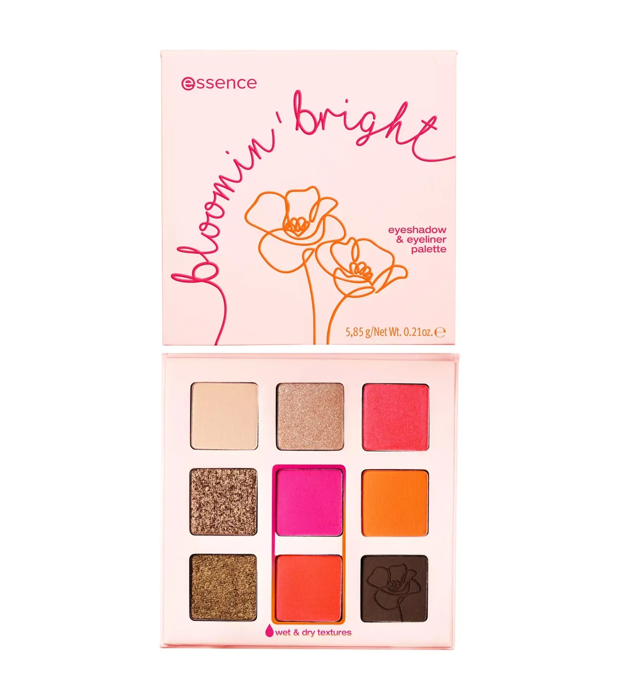 Essence bloomin'bright eyeshadow&eyeliner palette