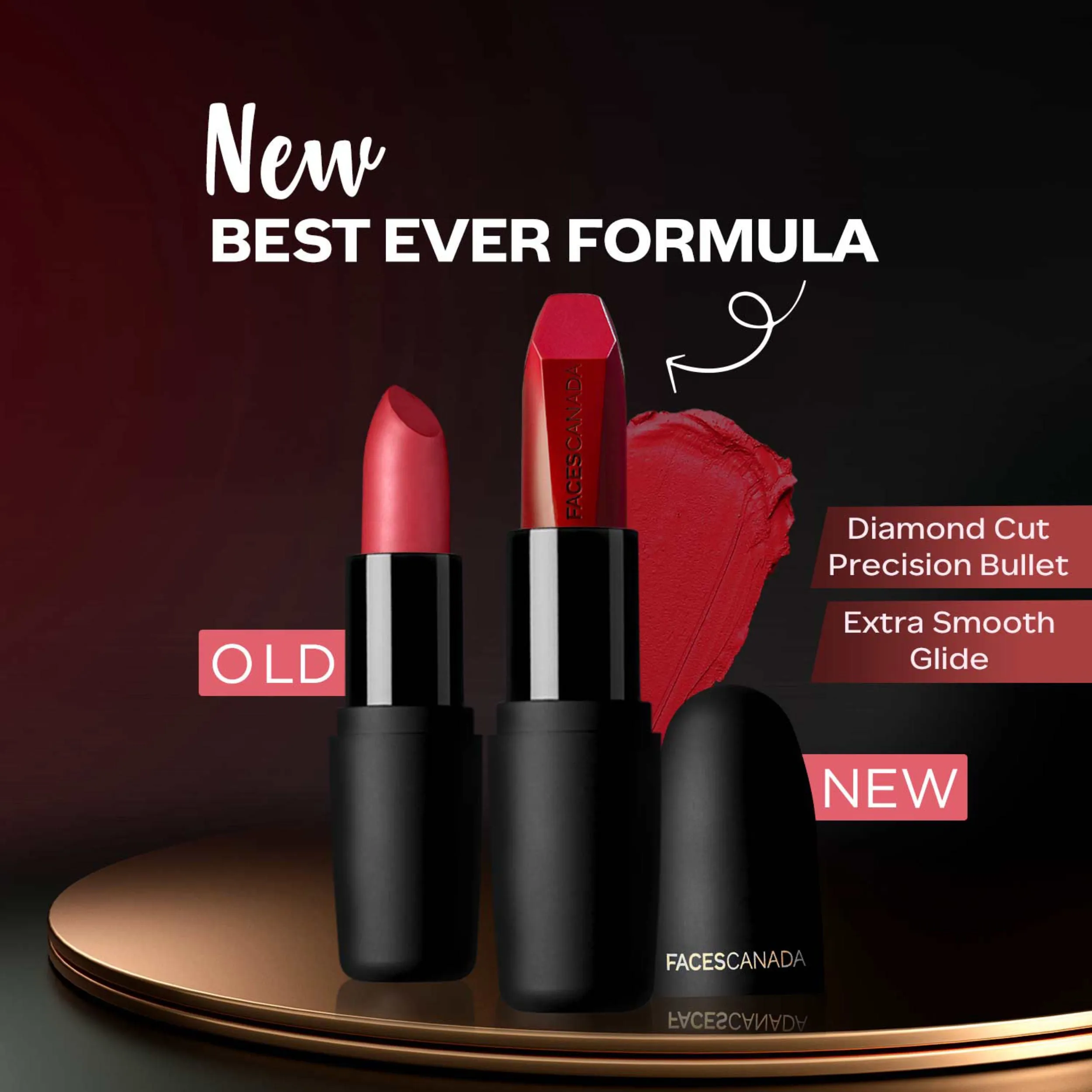 Faces Canada Weightless Matte Lipstick |Jojoba and Almond Oil enriched| Highly pigmented | Smooth One Stroke Weightless Color | Keeps Lips Moisturized | Shade - Hot Plum 4.5 g