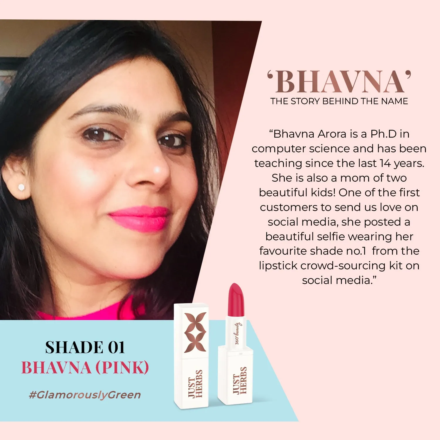 Herb Enriched Ayurvedic Lipstick - Half Size