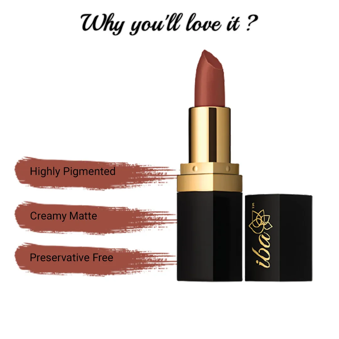 Iba Pure Lips Long Stay Matte Lipstick- M20 Truffle Candy