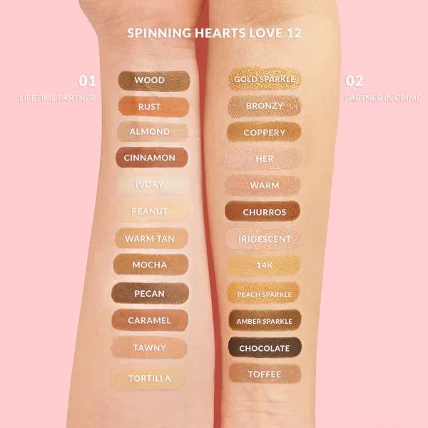 KimChi Chic Spinning Hearts Love - 01 Lifetime Partner Shadow Palette