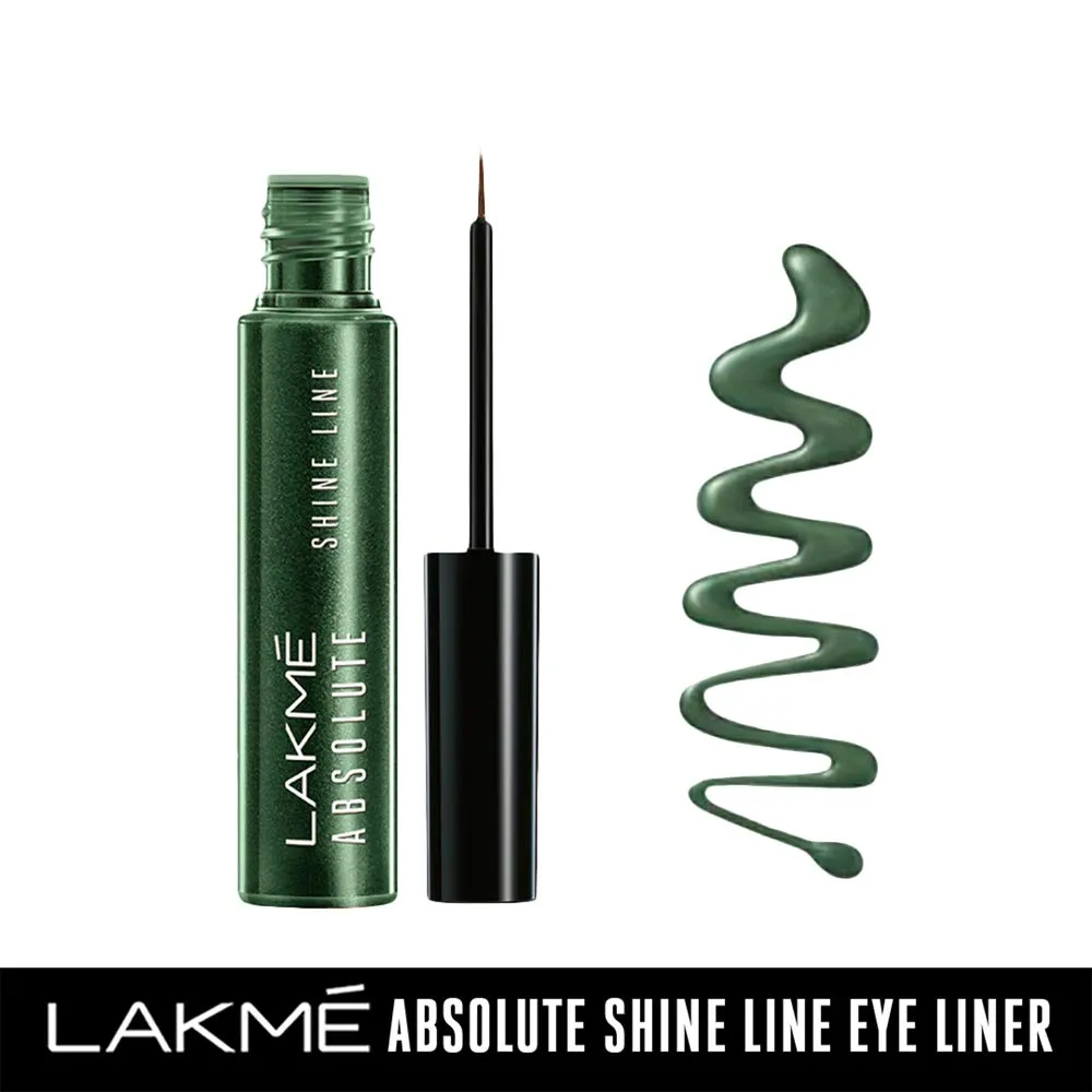 Lakme Absolute Shine Line Eye Liner, Sparkling Olive, 4.5 ml