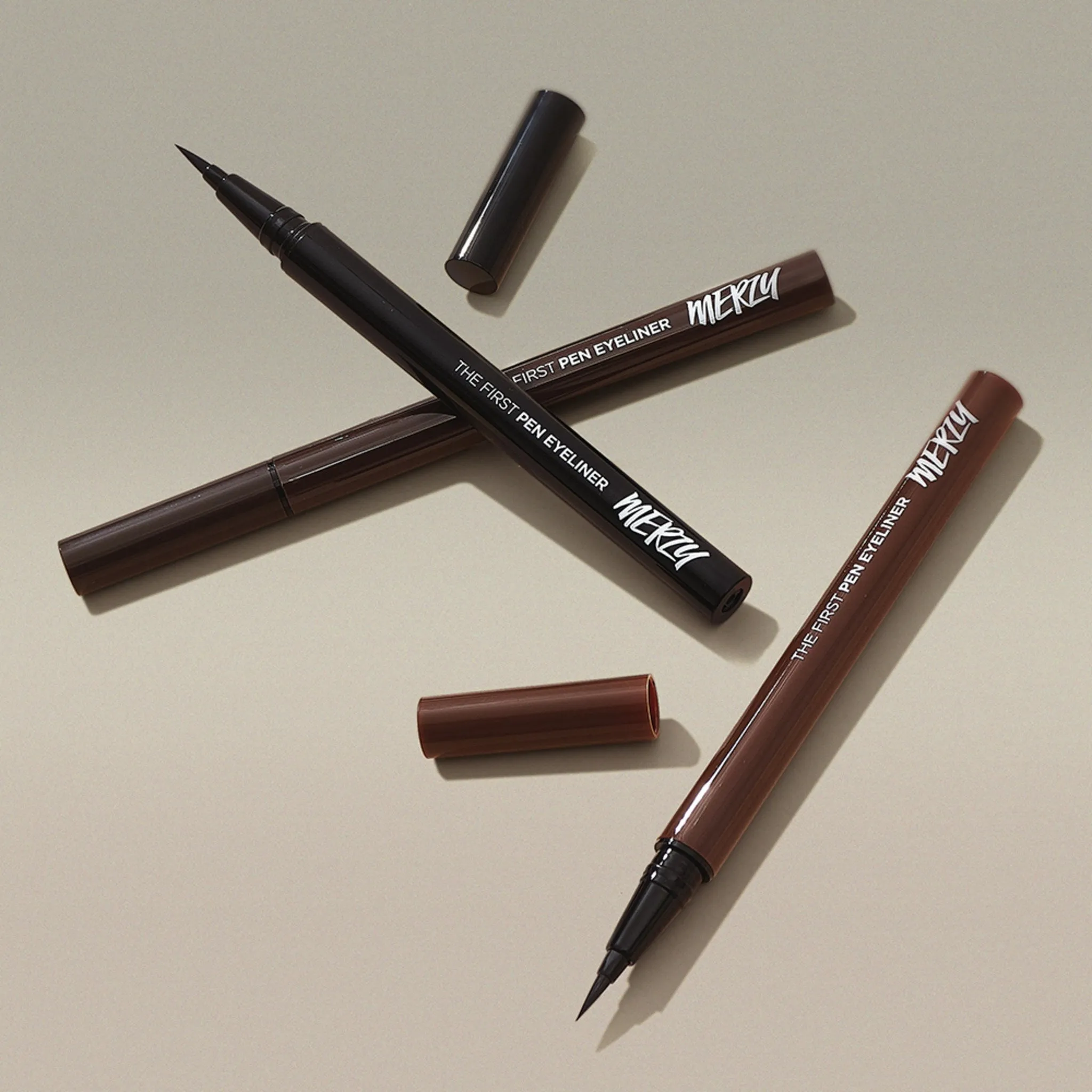 Merdy The First Pen Eyeliner 0.5g, Brown, 2pcs - Eyeliner - 🏆 #33 - Beauty - Best of December