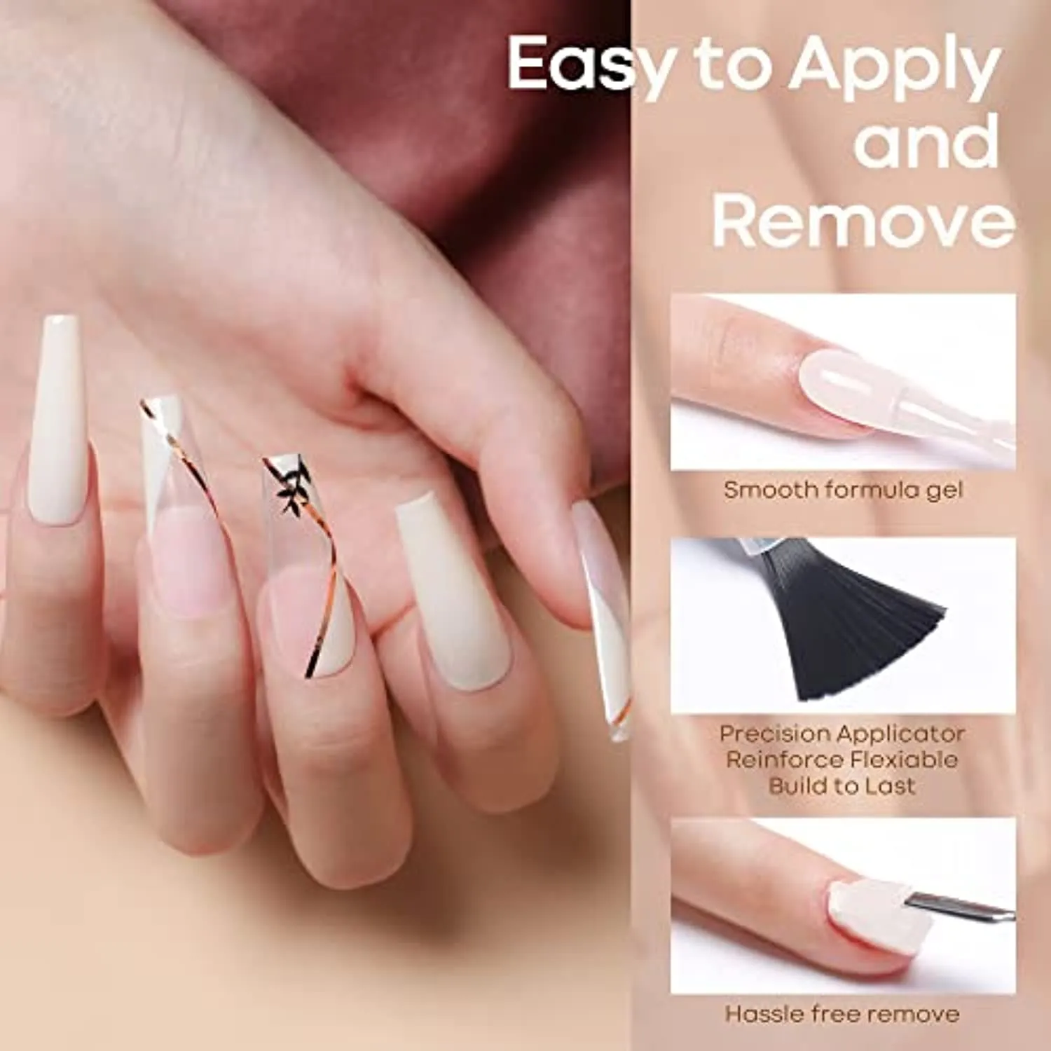 Modelones Gel Nail Polish Set- 6 Colors Nude Gel Polish All Seasons Skin Tones Pink Neutral Brown Gel Polish Kit, Soak Off LED Gel Nail Kit Manicure DIY Nail Art Home Salon Easter Gifts for Women Mom