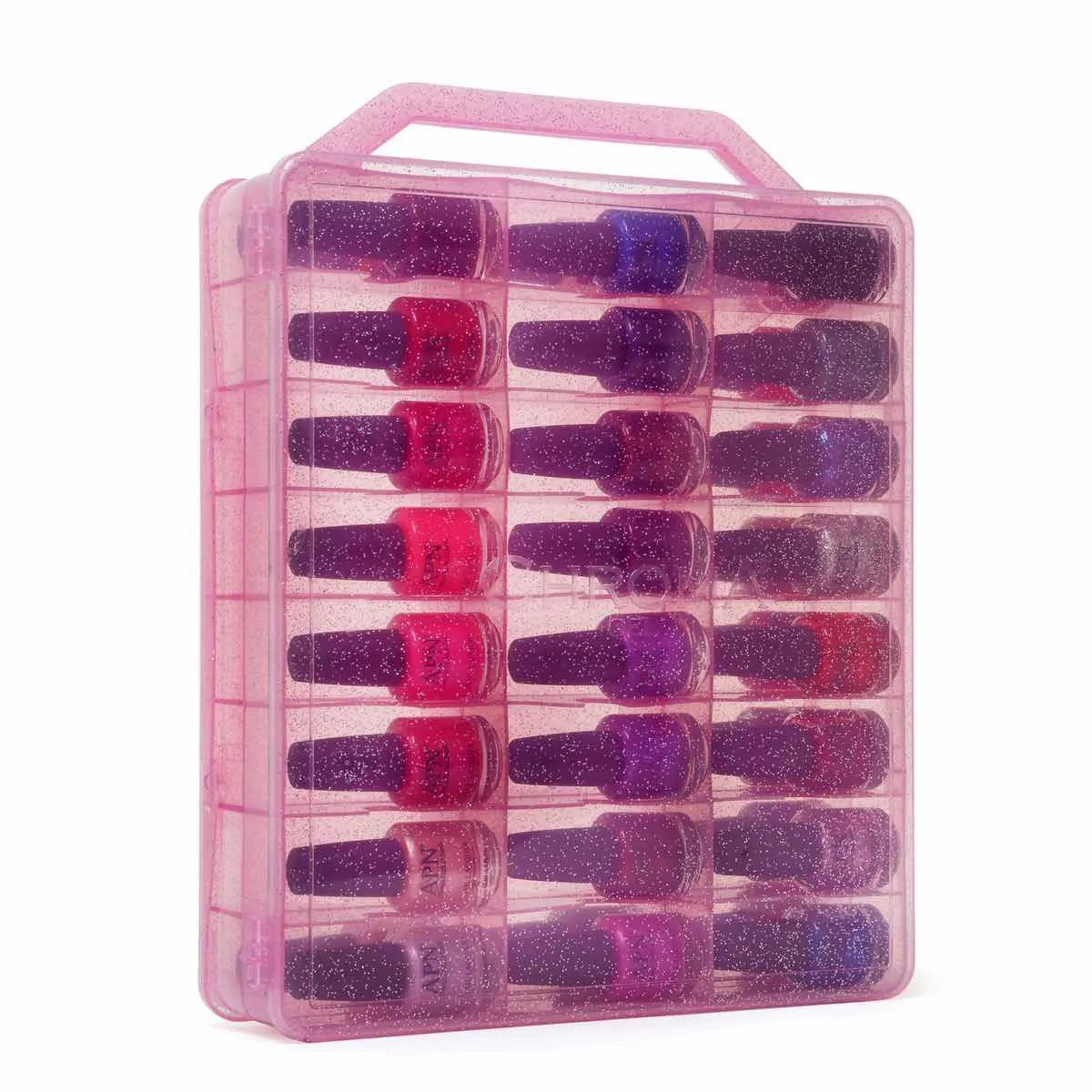 Nail Polish Case Holder - Fits 48 Bottles and is Compact & Lightweight