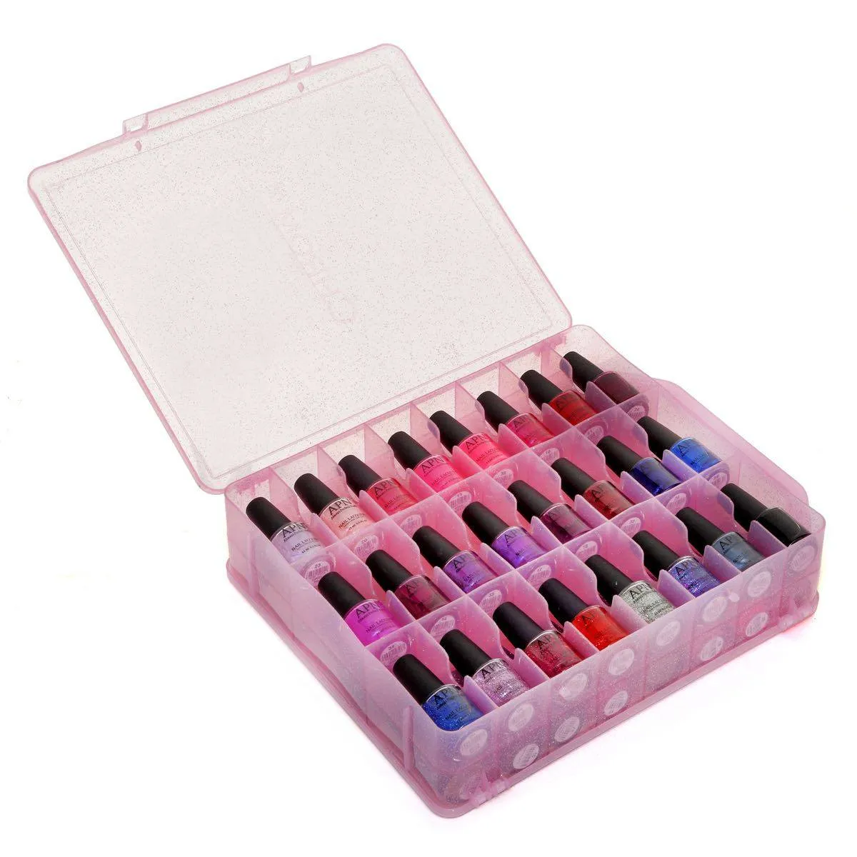 Nail Polish Case Holder - Fits 48 Bottles and is Compact & Lightweight