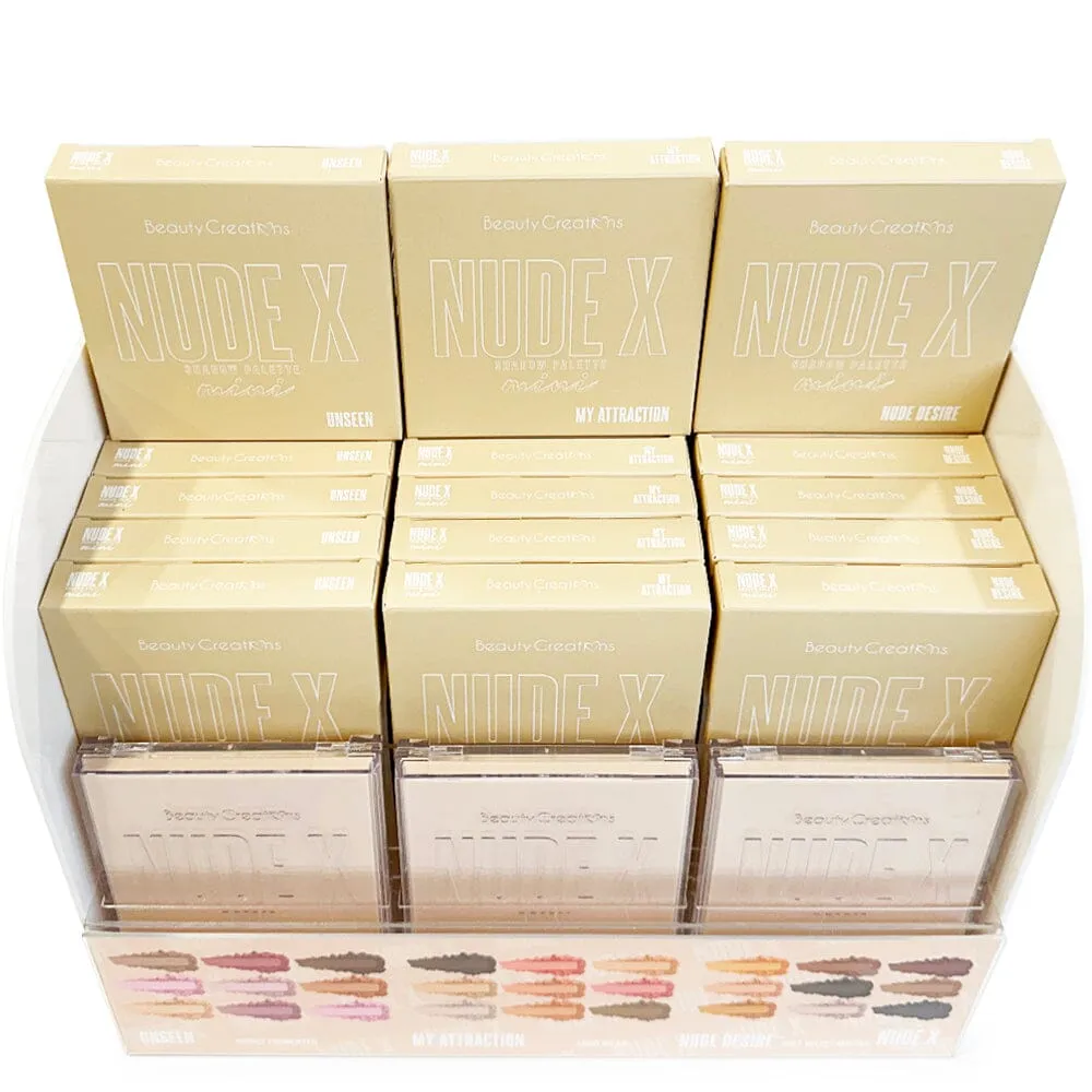 Nude X Mini  9 Colors Shadow Palette Display Set (1 unit)