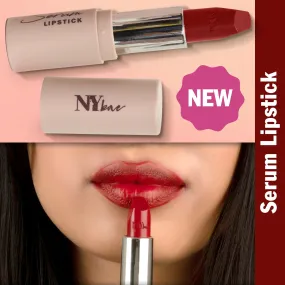 NY Bae Runway Serum Lipstick - Cherry Lake 10 (4.8 g) | Red | Highly Pigmented | Vitamin E & Fruit Oils | Lightweight | Non-Drying