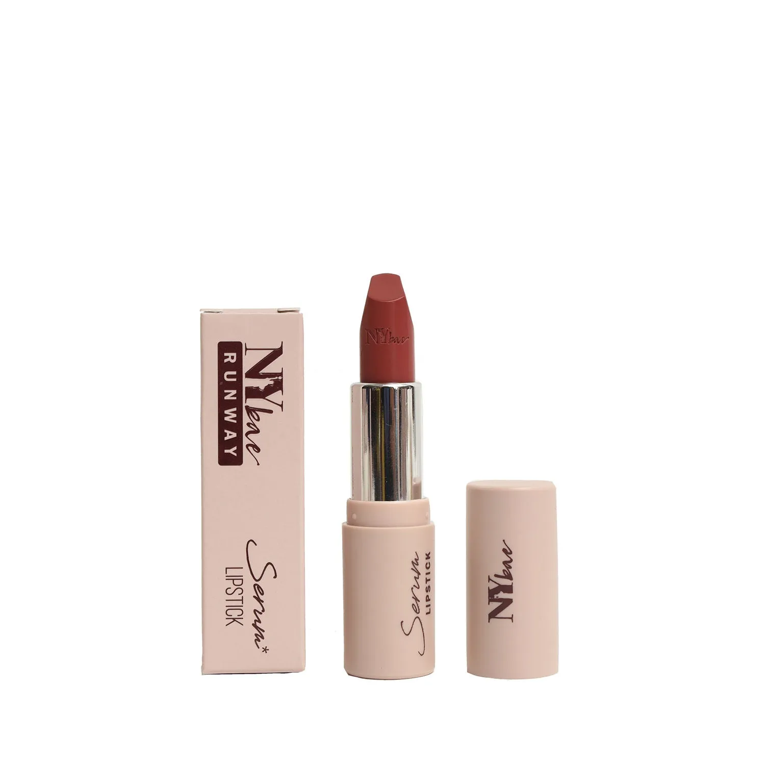 NY Bae Runway Serum Lipstick - Coffee Coast 19 (4.8 g) | Brown | Highly Pigmented | Vitamin E & Fruit Oils | Lightweight | Non-Drying