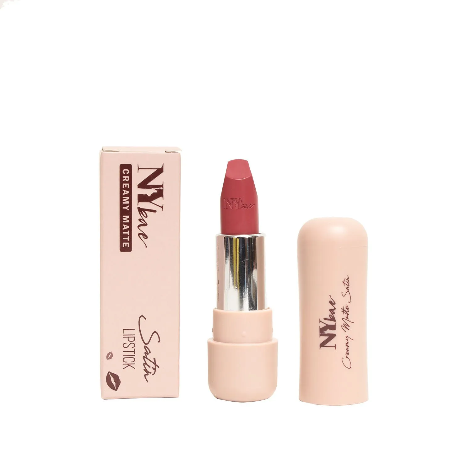NY Bae Satin Matte Lipstick - Romantic Rose 03 | Pink | Creamy Satin Finish | High Shine Colour | Hydrating | Long-Lasting | Weightless