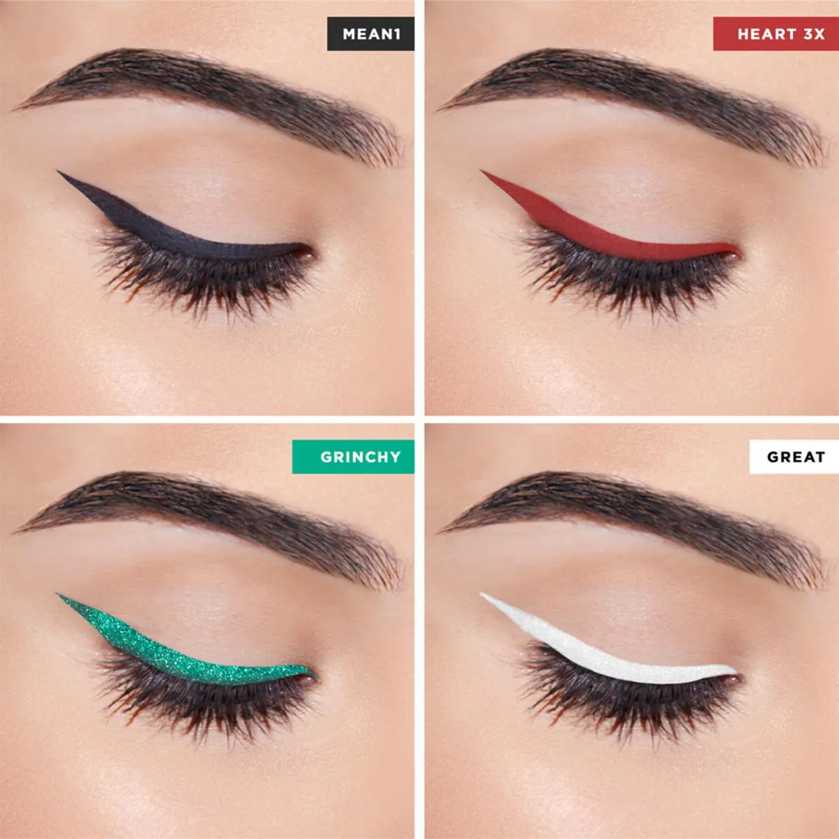 PUR Cosmetics Dr. Seuss' The Grinch Heart Line 4 Piece Eyeliner Set