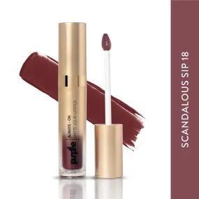 Purplle Always - On Matte Liquid Lipstick - Scandalous Sip 18 (6.5ml)