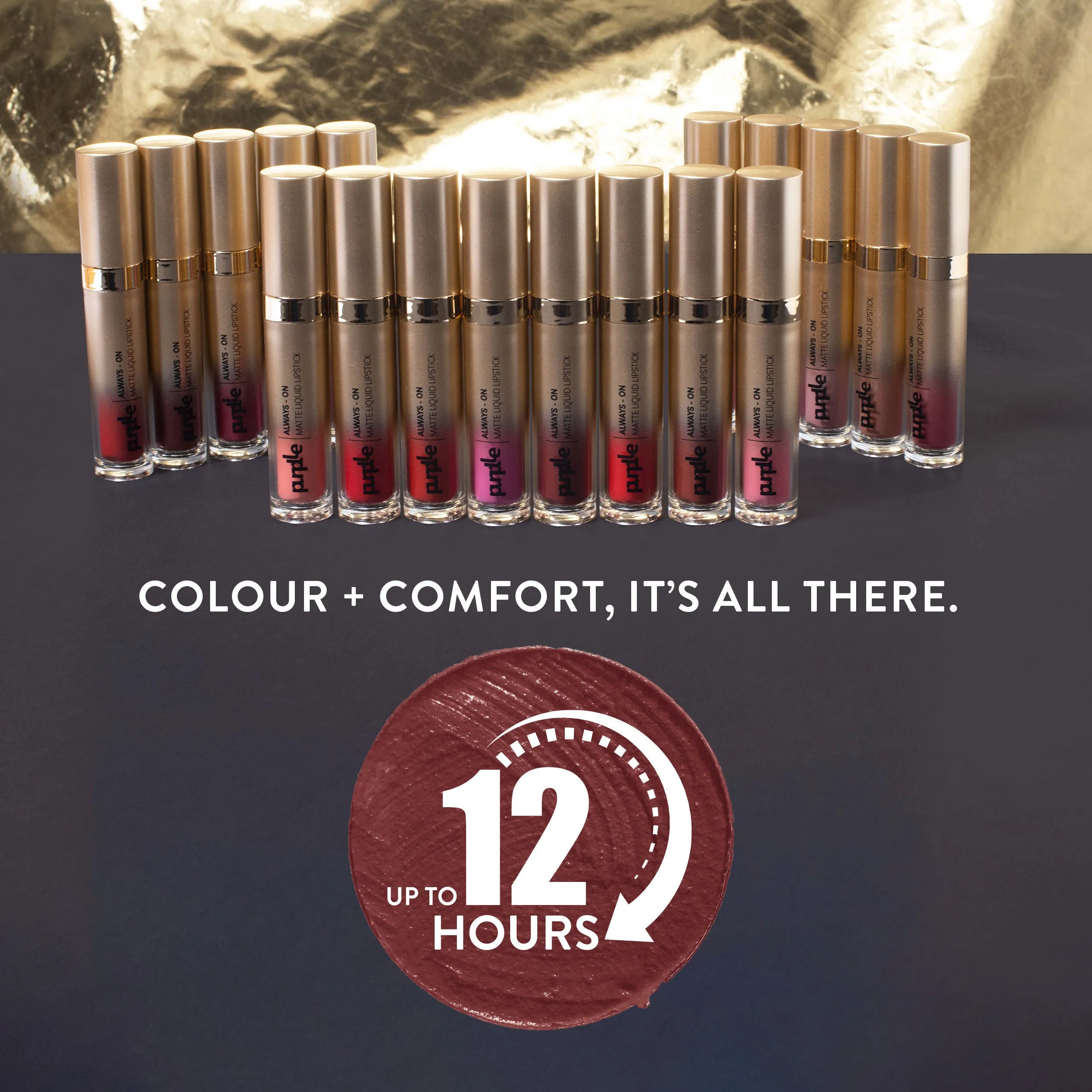 Purplle Always - On Matte Liquid Lipstick - Scandalous Sip 18 (6.5ml)