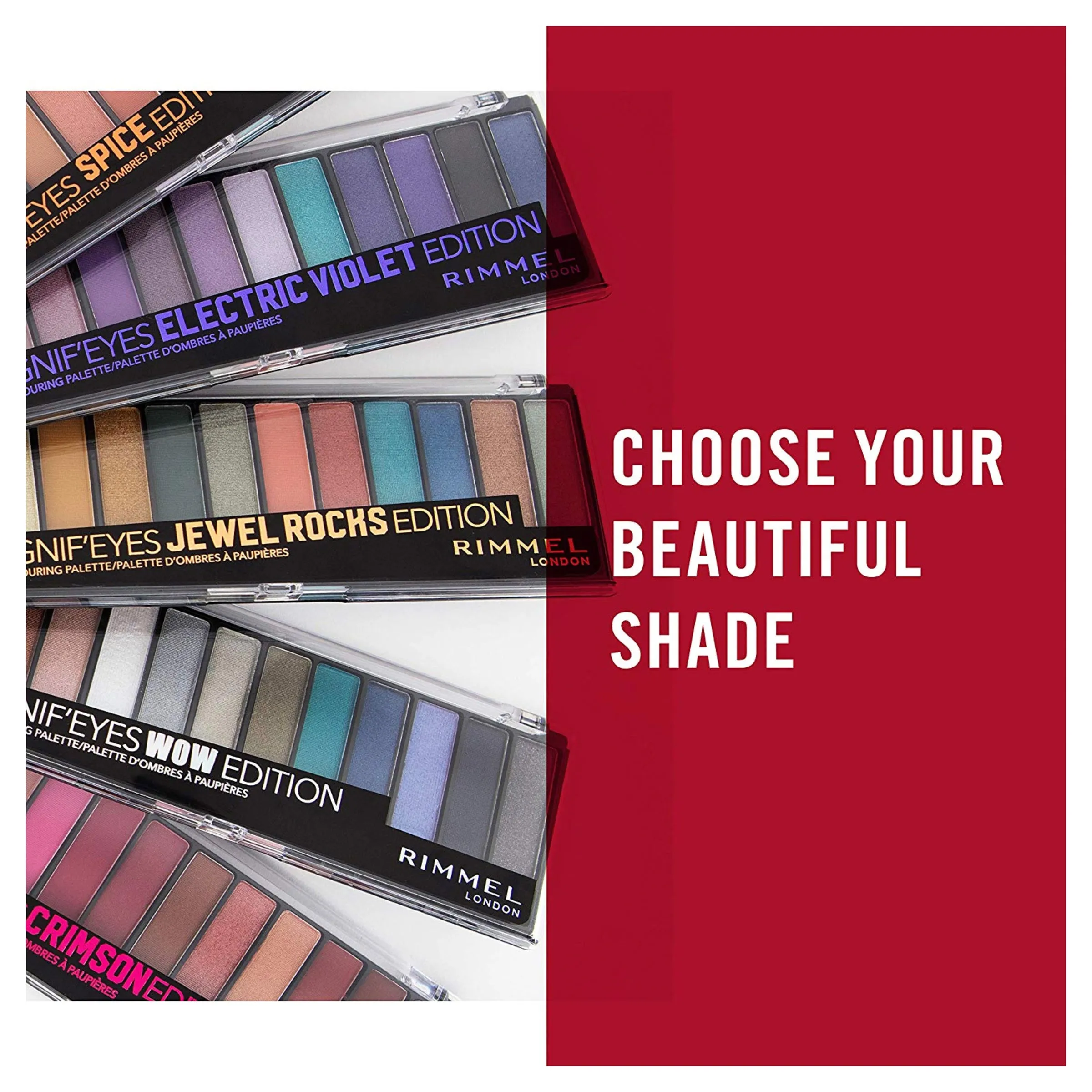 Rimmel London Magnif'Eyes Eyeshadow Palette, Spice 14g