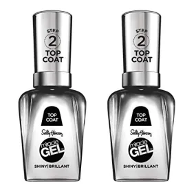 Sally Hansen Miracle Gel Nail Polish Shiny Top Coat, 101 Miracle Gel 3.0 Shiny Top Coat, 0.5 Fl Ounce