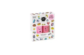 Set: 2 nail polishes   1 nail sticker: Pop