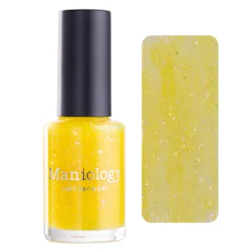 Songbird: Yellow Canary (P144) - Yellow Jelly Flakies Nail Polish