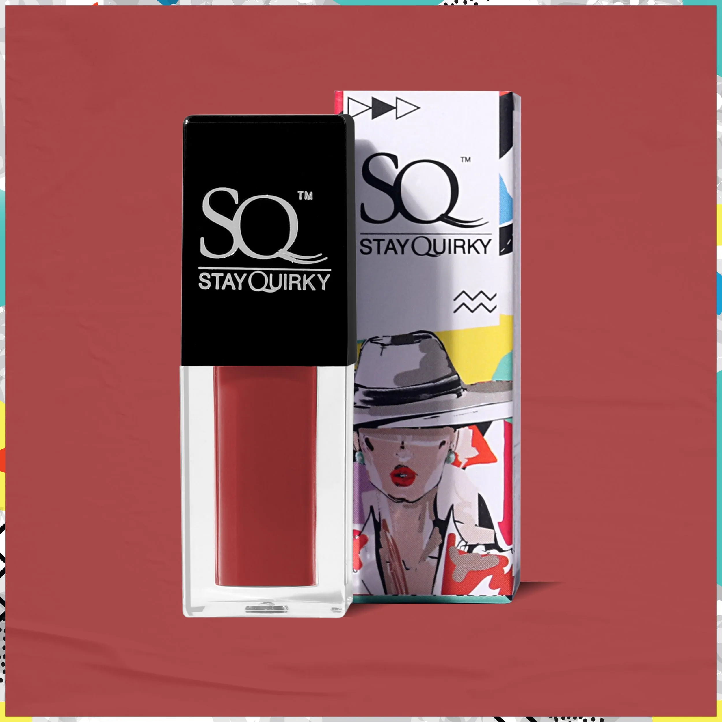 Stay Quirky Kiss and Tell Pocket Sized Moisturizing Liquid Lipstick Brown - Rebel Mode 15 | Highly Pigmented | Non-drying | Long Lasting | Easy Application | Water Resistant | Transferproof | Smudgeproof (2.8 ml)