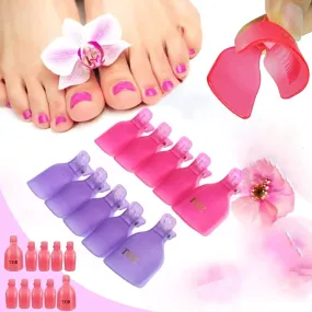 Toe Soak Off Cap Clips 5pcs Pack
