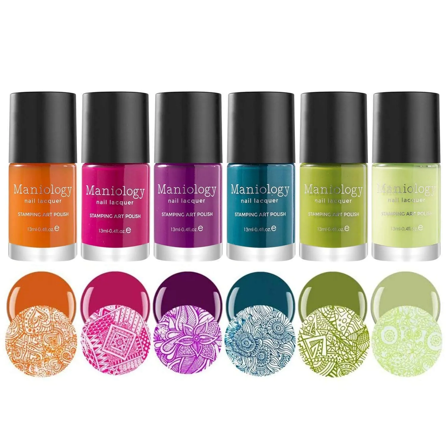 Tropix: 6-Piece Stamping Art Polish Set