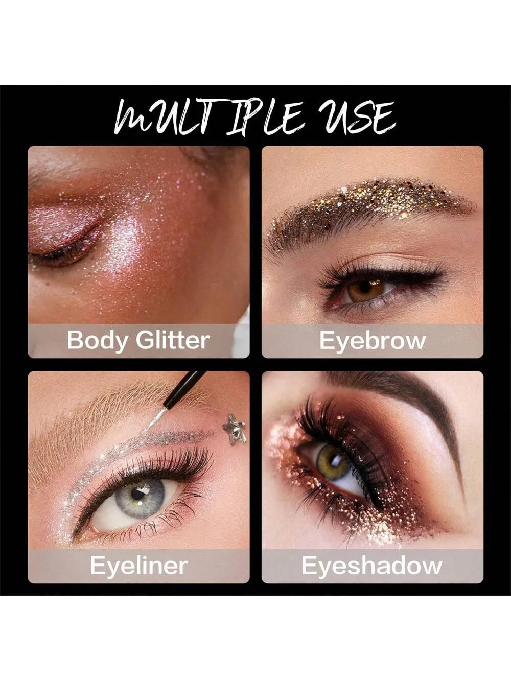 Waterproof Glitter Metallic Liquid Eyeliner Pencil - Smudge-Proof, Long-Lasting, Highly Pigmented, Dazzling Shimmer For Bold, Festive Looks - Quick-Dry, Smooth Application, Perfect Gift For Women