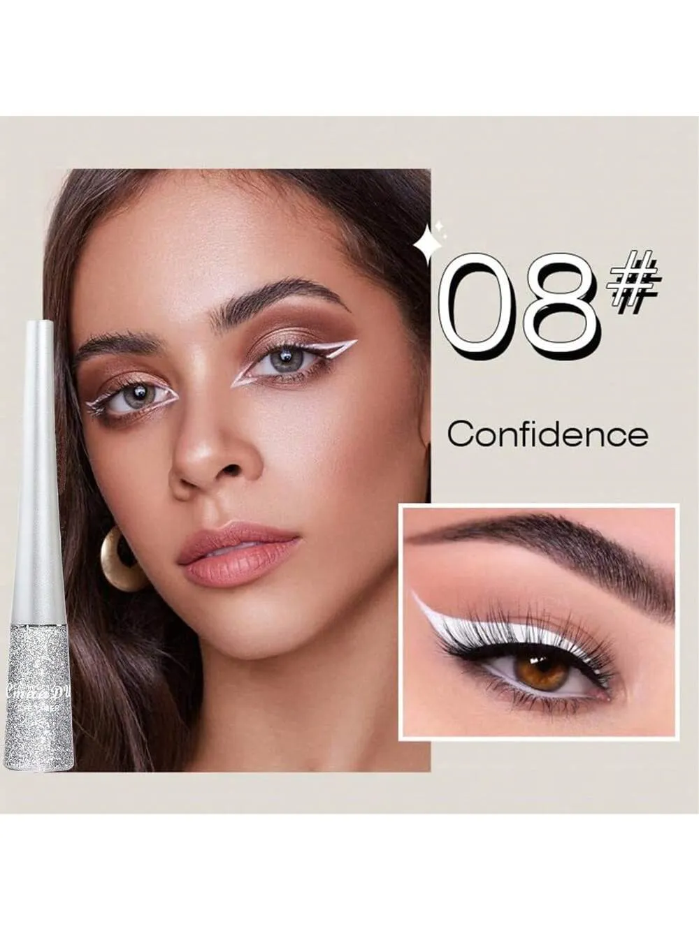 Waterproof Glitter Metallic Liquid Eyeliner Pencil - Smudge-Proof, Long-Lasting, Highly Pigmented, Dazzling Shimmer For Bold, Festive Looks - Quick-Dry, Smooth Application, Perfect Gift For Women