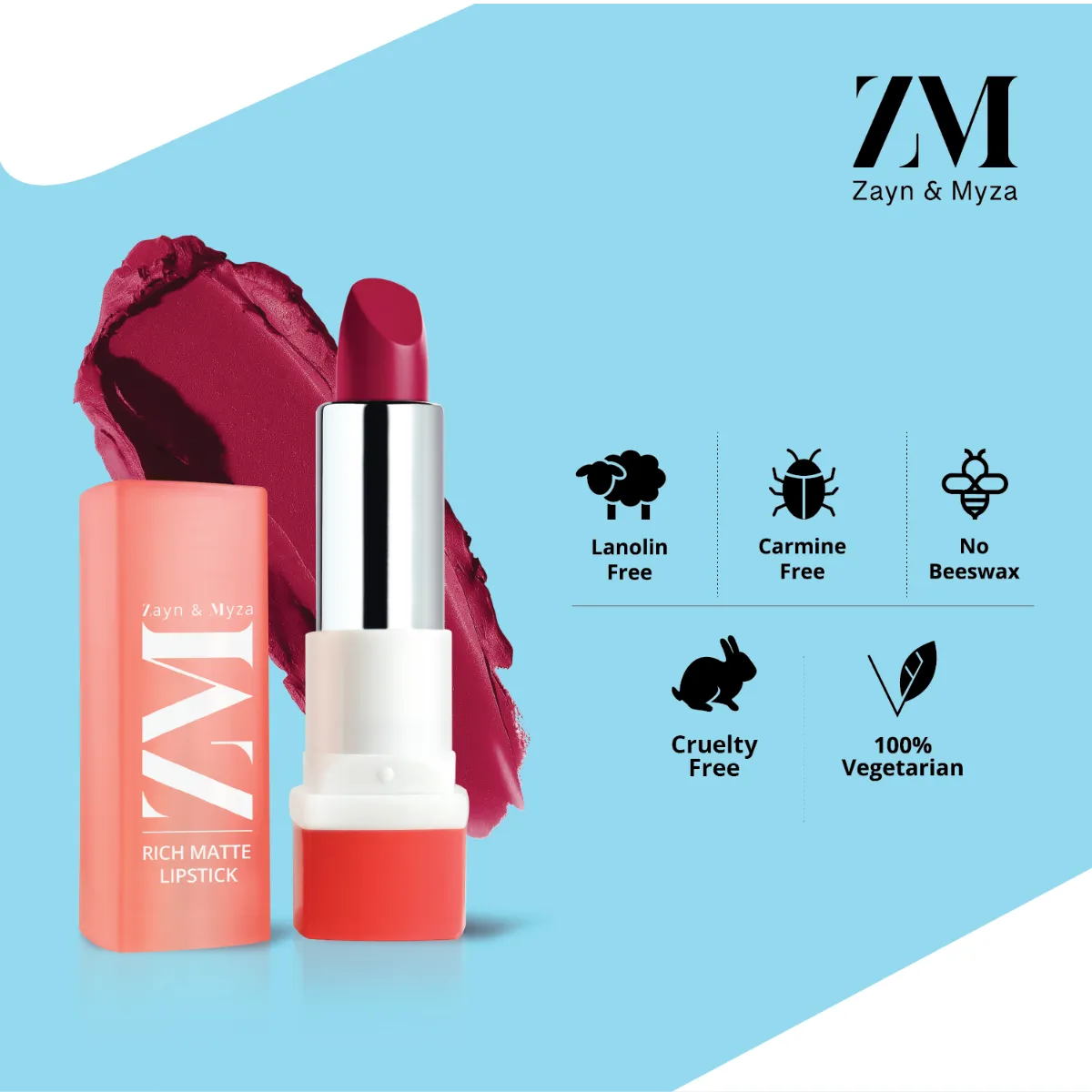 Zayn & Myza Rich Matte Lipstick (4.2g)